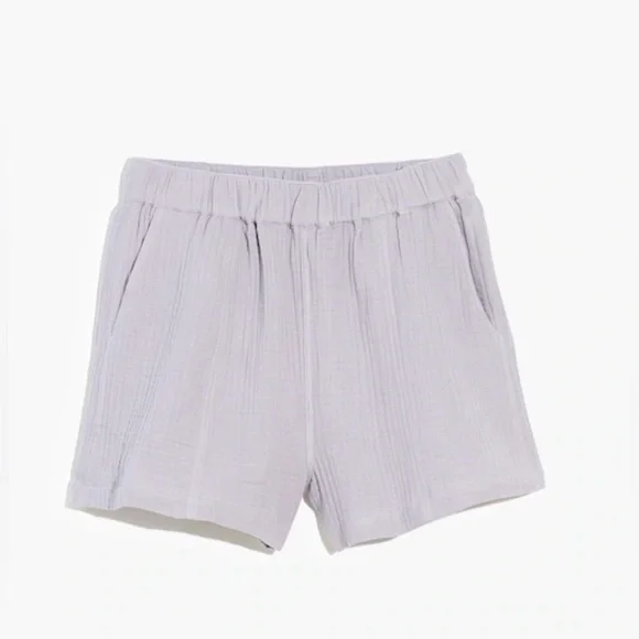 Madewell Easy Pull On Shorts Lightspun In Ivory , size M - Picture 2 of 10